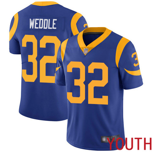 Los Angeles Rams Limited Royal Blue Youth Eric Weddle Alternate Jersey NFL Football #32 Vapor Untouchable